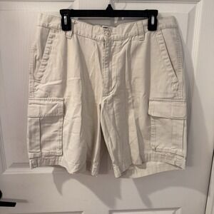 Dockers Shorts Men's‎ 36 Cargo Pockets Flat Front Loose Fit Tan 100% Cotton
